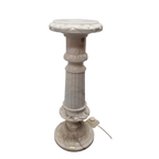 Vintage Albast Pilaar Met Lamp thumbnail 3