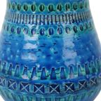 Vintage Blauwe Bitossi Vaas Rimini Blue Aldo Londi Design Sixties thumbnail 3