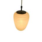 Stilnovo Stijl - Attr. Bruno Chiarini - Pendant - Messing - Opaalglas - Italie - 60'S thumbnail 8
