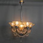 Art Deco Hanglamp G. Leleu thumbnail 7