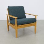 Vintage Deense Fauteuil, 1970S Nieuw Gestoffeerd thumbnail 2