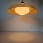 Vintage Fiberglas Bakeliet Lamp Van Louis Kalff Voor Philips thumbnail 3