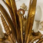 Vintage 'gouden' Wheat Wall Lamp Met Bloemen : Franse Stijl thumbnail 3