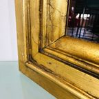 Brocante Spiegel In Goudkleurige Lijst thumbnail 11