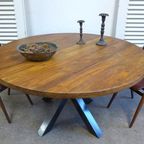 Prachtige Grote Ronde Mango Eettafel 140 Cm thumbnail 15