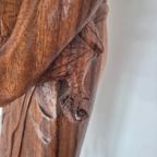 Groot Balinees Beeld Man Met Haan Bali Hout 105 Cm thumbnail 10
