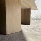 Organic Shape Travertin Coffee Table thumbnail 3