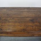 Prachtige, Karaktervolle Antieke Eikenhouten Franse Eettafel Uit De 18e Eeuw Met 2 Lades thumbnail 8