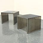 Eichholtz Carlisle Bijzettafel In Gepolijst Rvs thumbnail 5