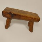 Vintage Brutalistische Bijzettafel / Bankje thumbnail 8