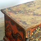 Folk Art Bruidskist, Circa 1850 thumbnail 9