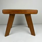 Vintage Krukje Of Bijzettafeltje, Donker Hout Brutalisme thumbnail 2