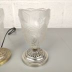 Koppel Art Deco Persglas Tafellampjes thumbnail 4