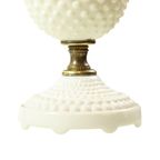 Vintage Tafellamp Frosted Melkglas Messing Hobnail 1970S thumbnail 6