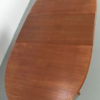 Engelse, Ovale, Uittrektafel In Teak Fineer 69020 thumbnail 12