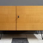 Blond Wood Low Cabinet 1970S thumbnail 3