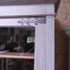 Grote 2-deurs Schoolkast In Eik "white Wash". thumbnail 5