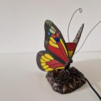 Glas In Lood Vlinder Lamp Tiffany Stijl Vlinderlamp thumbnail 7