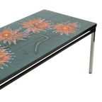 Grote Keramische Tegeltafel Adri Belarti Oranje Bloemen Abstract 109Cm thumbnail 3