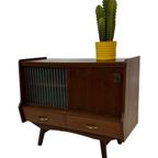 Vintage Kastje Compact Dressoir Jaren 60 Teak Fineer thumbnail 5