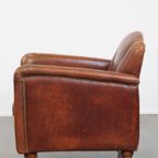 Stijlvolle Schapenleren Art Deco Fauteuil/ Armchair Met Een Tijdloos Design En Karakter thumbnail 9