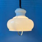 Vintage Mid Century Opaline Melkglazen Hanglamp thumbnail 4
