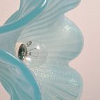 Vintage Glazen Hanglamp Blauw thumbnail 4