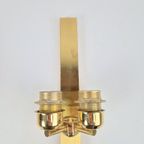 10 Vintage Baulmann Wandlamp Messing Regency ’70 Goud & Kap thumbnail 4