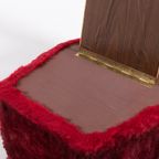 Vintage Teddy Pouf/stool / Poef / Voetenbank, From 1960’s, Italy thumbnail 11