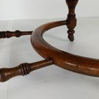 Victoriaanse Mahoniehouten Leren Bureaustoel thumbnail 7