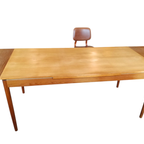 Vintage, Teakhouten Uitschuifbare Eettafel Xl thumbnail 3
