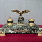 Antieke Franse Inktpot In Empirestijl. thumbnail 3