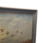 Landschap Schilderij Met Eenden D. Vd Velde thumbnail 7