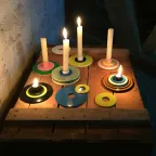 Kleur Kaarsenhouder Van Staal, Zwart Gepoedercoat thumbnail 8