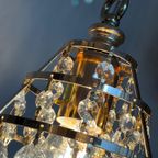 4 Beschikbaar ! Gemerkte Swarvski Hanglampen Vintage Kristal thumbnail 7