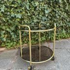 Vintage Serveer Trolley, Bar Trolley Hollywood Regency thumbnail 5