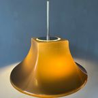 Willem Hagoort Space Age Vloerlamp Met Beige Heksenhoed Kap thumbnail 5