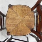 Set Van 6 Boerenstoelen Met Rieten Zitting, Rond 1900 thumbnail 12