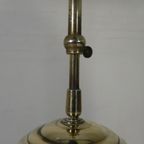 Art Deco Hanglamp Met Mat Glazen Kap En Messing Armatuur, Jaren 30 thumbnail 16