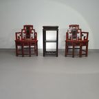 French Chinois Altar Chairs And Side Table thumbnail 6