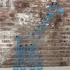 Grote Giraffe Blauwe Kapstok, Vintage IKEA Collectabels thumbnail 5