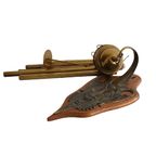 Art Deco Wand Windgong Met Lachende Sater, 1910 Tot 1940 thumbnail 5
