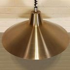 Vintage Dijkstra Metalen Hanglamp Pullout Lamp, Goud thumbnail 5