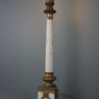 Prachtige Antieke Zuilvormige Lamp thumbnail 2