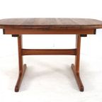 dyrlund Ovalen 1x Verlengbare Teak Eettafel Deens Vintage Massief Teak thumbnail 15
