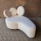 Shaise Longue Bank Nieuw Bekleed Teddy Stof Bank thumbnail 11