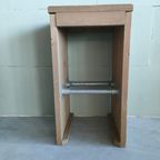 Barkruk Of Bijzettafel Industrieel Met Steigerhout thumbnail 3