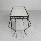 Vintage Sculpturale Stalen, (Mategot Stijl) Bijzettafel, Jaren 50 thumbnail 15