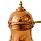 Vintage Theepot Koper En Messing thumbnail 6