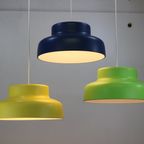 Wonderful Combination Of 3 Vintage Lamps Restored In Some Nice Colors *** Denmark 1980 *** thumbnail 4